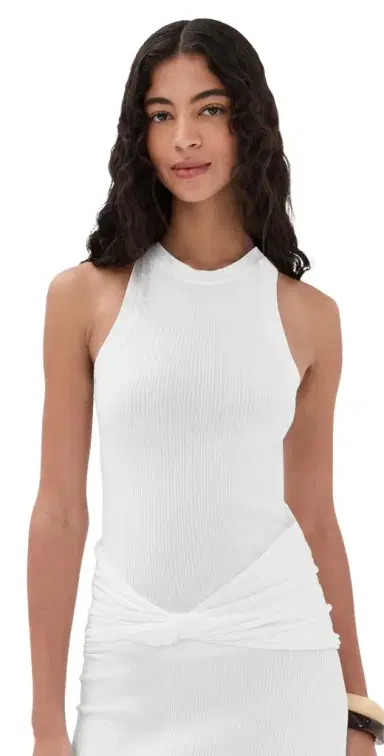 Victoria Beckham Rib Tank White | Thumbnail 1