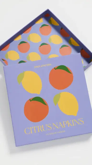 Piecework Puzzles Citrus Napkins | Thumbnail 4