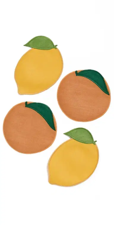 Piecework Puzzles Citrus Napkins | Thumbnail 1