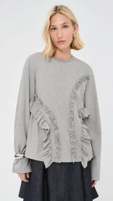 Cecilie Bahnsen Alva T-Shirt Grey elange | Thumbnail 2