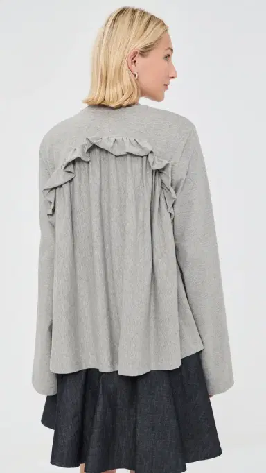 Cecilie Bahnsen Alva T-Shirt Grey elange | Thumbnail 3