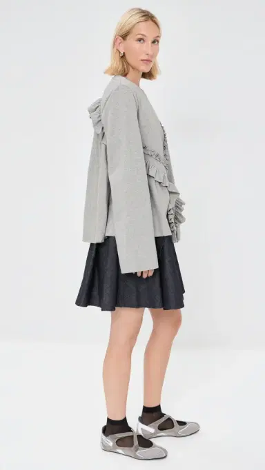 Cecilie Bahnsen Alva T-Shirt Grey elange | Thumbnail 4