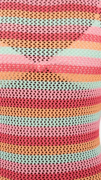BEACH RIOT Libbi Coverup Dress Guava Jelly Crochet | Thumbnail 6