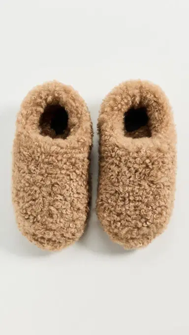 Apparis Misha Bouclette Slippers Camel | Thumbnail 5 Apparis Misha Bouclette Slippers Camel | Thumbnail 5