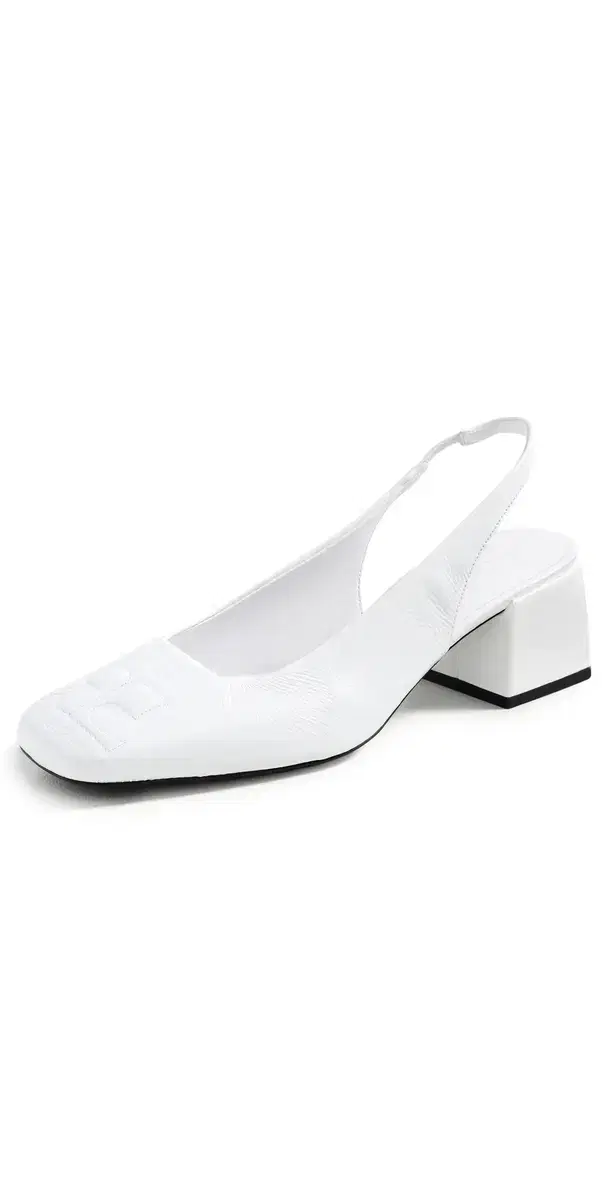 Courrèges Heritage Vinyl Slingbacks Heritage White
