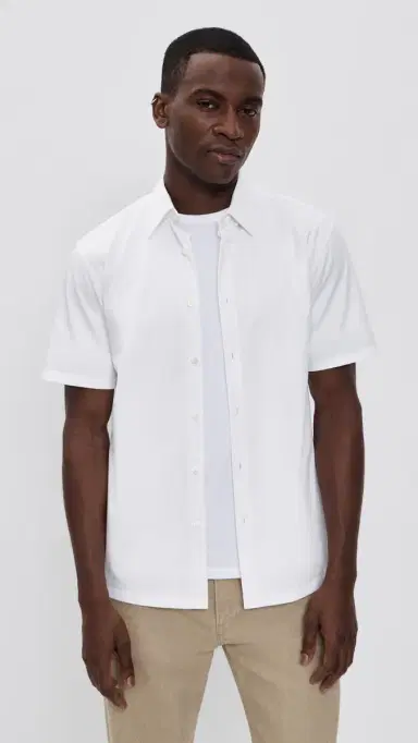 Theory Irving Short Sleeve Shirt White | Thumbnail 2