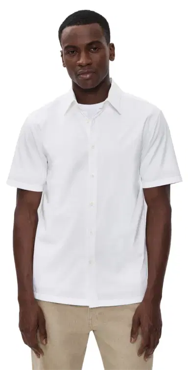 Theory Irving Short Sleeve Shirt White | Thumbnail 1