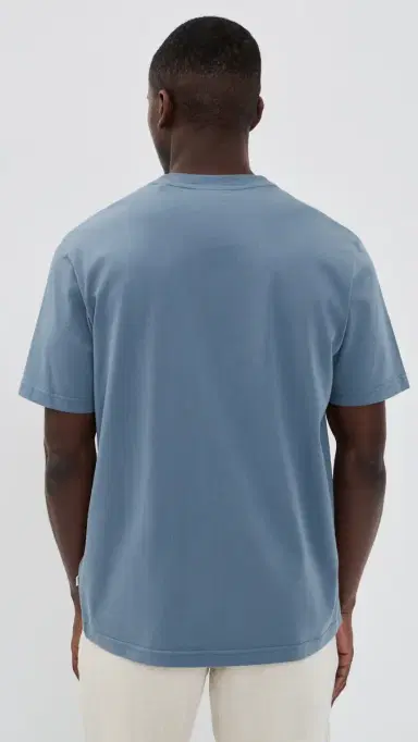 NN07 Adam Tee Stone Blue S | Thumbnail 3