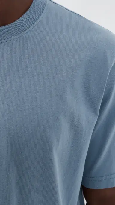 NN07 Adam Tee Stone Blue S | Thumbnail 6
