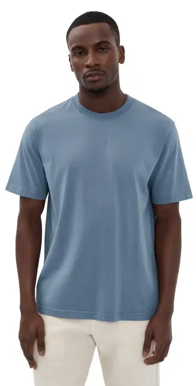 NN07 Adam Tee Stone Blue S | Thumbnail 1