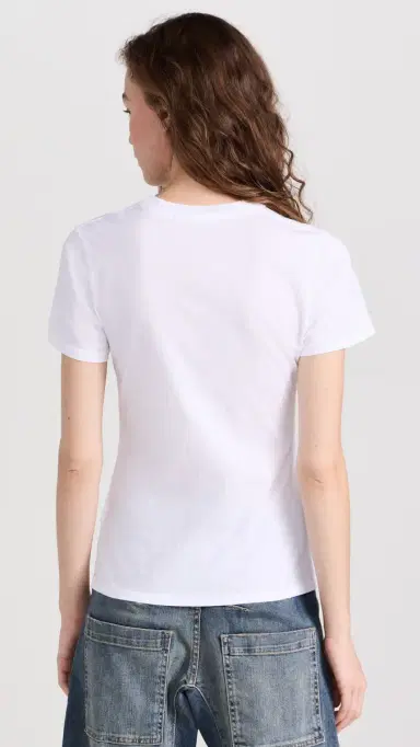 Nili Lotan Mariela Crewneck Tee White | Thumbnail 3