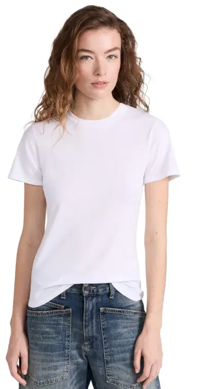 Nili Lotan Mariela Crewneck Tee White | Thumbnail 1