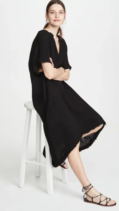 9seed Tunisia Cover Up Black One Size | Thumbnail 2