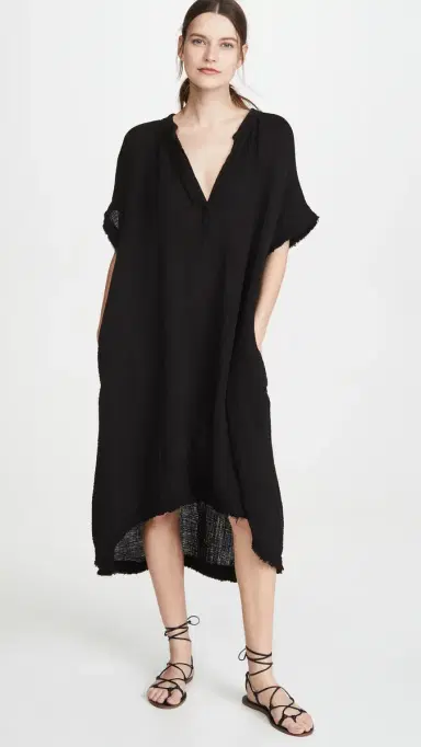 9seed Tunisia Cover Up Black One Size | Thumbnail 5