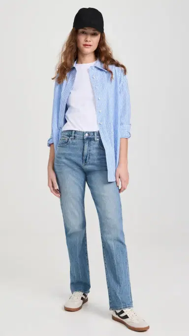 Madewell Supima Rib Tee Eyelet White | Thumbnail 5