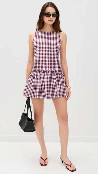 Peixoto Addison Mini Dress erlot Gingham | Thumbnail 5