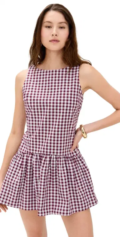 Peixoto Addison Mini Dress erlot Gingham | Thumbnail 1