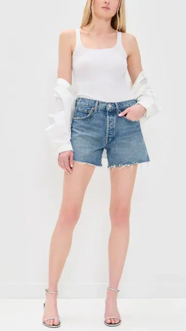 AGOLDE Parker Long: Loose Fit Vintage Shorts | Thumbnail 5