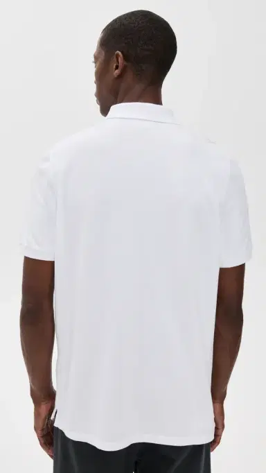 Maison Kitsuné Fox Head Patch Regular Polo White L | Thumbnail 3