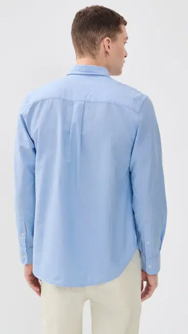 OFFICINE GÉNÉRALE New Oxford Button Down hirt Light Blue | Thumbnail 3 OFFICINE GÉNÉRALE New Oxford Button Down hirt Light Blue | Thumbnail 3