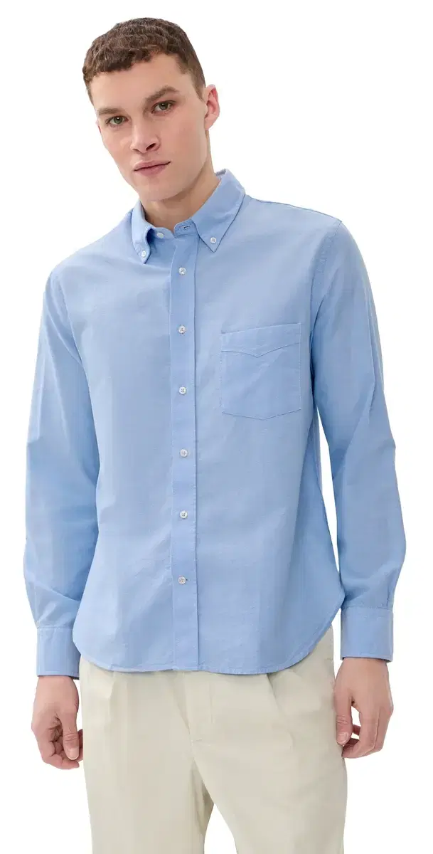 Officine Generale New Oxford Button Down hirt Light Blue