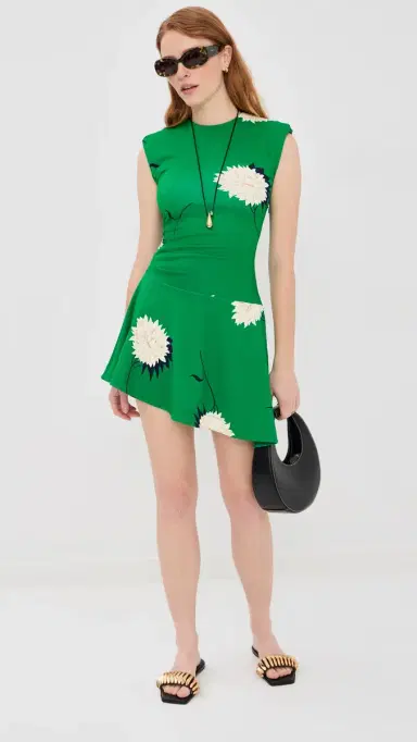 La DoubleJ Lela Mini Dress Derby Green S | Thumbnail 5