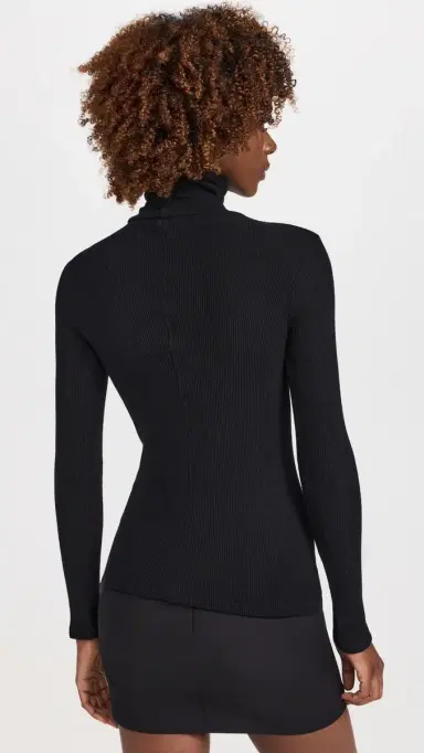 Enza Costa Sweater Knit Turtleneck Black | Thumbnail 3 Enza Costa Sweater Knit Turtleneck Black | Thumbnail 3