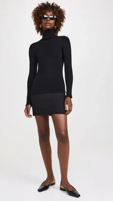 Enza Costa Sweater Knit Turtleneck Black | Thumbnail 5 Enza Costa Sweater Knit Turtleneck Black | Thumbnail 5