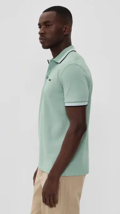BOSS Paddy Polo Shirt Iceberg Green | Thumbnail 4 BOSS Paddy Polo Shirt Iceberg Green | Thumbnail 4