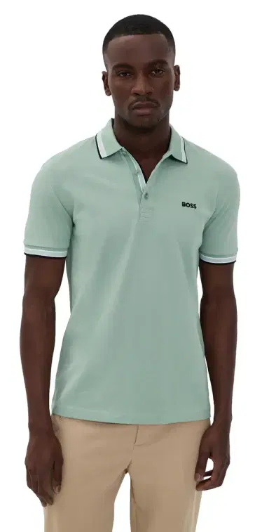 BOSS Paddy Polo Shirt Iceberg Green | Thumbnail 1 BOSS Paddy Polo Shirt Iceberg Green | Thumbnail 1