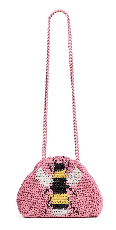 Maria La Rosa Bee Mini Game Crochet Bag | Thumbnail 1 Maria La Rosa Bee Mini Game Crochet Bag | Thumbnail 1