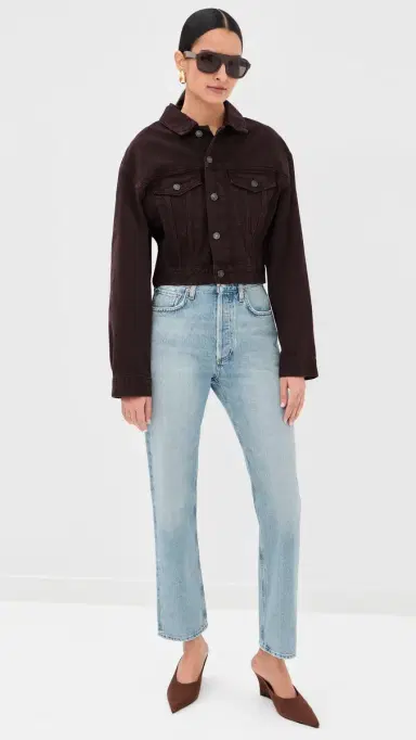 AGOLDE 90s Pinch Waist High Rise Straight Jeans Addition 23 | Thumbnail 5