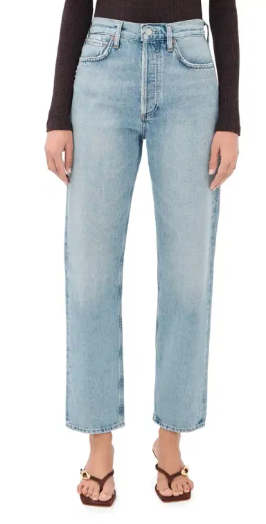 AGOLDE 90s Pinch Waist High Rise Straight Jeans Addition 23 | Thumbnail 1