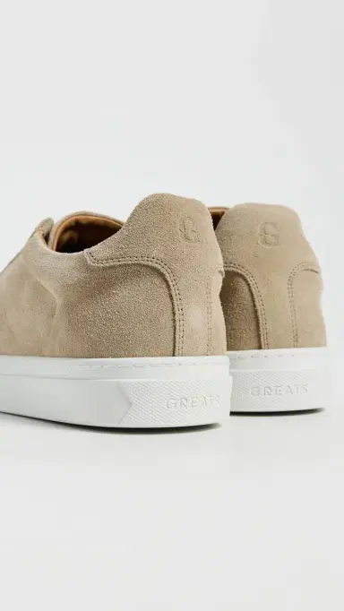 GREATS Royale 2.0 Suede Slip-On Sneakers Sand 8 | Thumbnail 3 GREATS Royale 2.0 Suede Slip-On Sneakers Sand 8 | Thumbnail 3