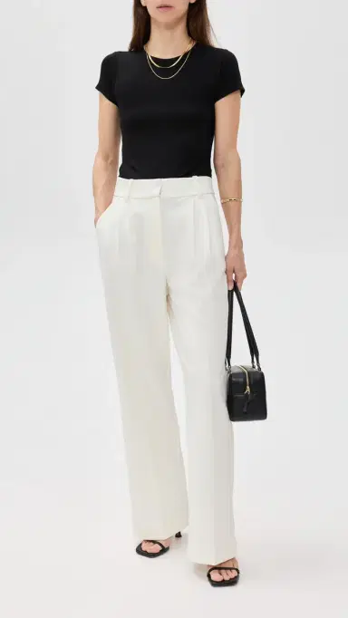 Favorite Daughter The Favorite Pants Petite Ivory 8 | Thumbnail 5