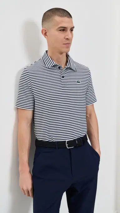 Lacoste Regular Fit UV Protect Golf Polo hirt Navy Blue/White | Thumbnail 2 Lacoste Regular Fit UV Protect Golf Polo hirt Navy Blue/White | Thumbnail 2