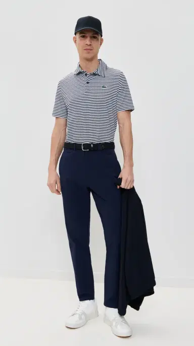 Lacoste Regular Fit UV Protect Golf Polo hirt Navy Blue/White | Thumbnail 5 Lacoste Regular Fit UV Protect Golf Polo hirt Navy Blue/White | Thumbnail 5