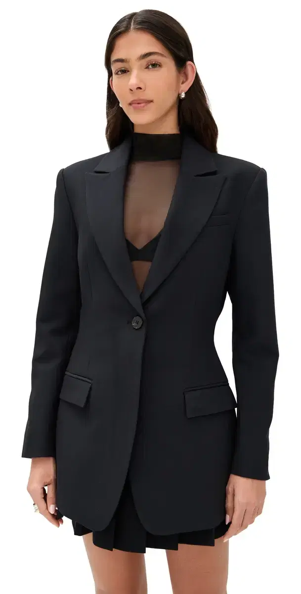 Quinn Hourglass Blazer Black