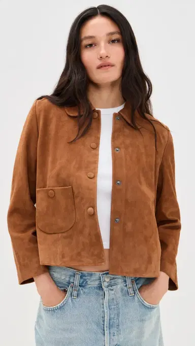 Ba&sh Veste Milas Suede Jacket Camel 1 | Thumbnail 2 Ba&sh Veste Milas Suede Jacket Camel 1 | Thumbnail 2