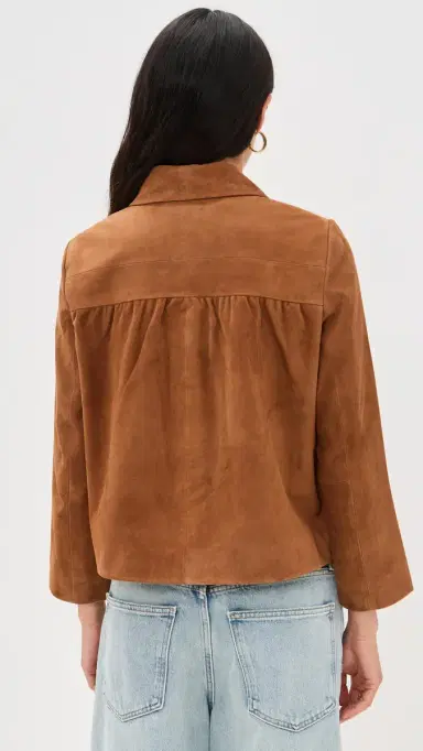 Ba&sh Veste Milas Suede Jacket Camel 1 | Thumbnail 3 Ba&sh Veste Milas Suede Jacket Camel 1 | Thumbnail 3