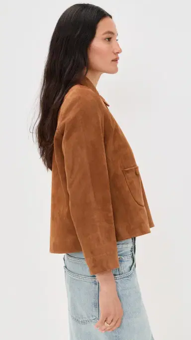 Ba&sh Veste Milas Suede Jacket Camel 1 | Thumbnail 4 Ba&sh Veste Milas Suede Jacket Camel 1 | Thumbnail 4