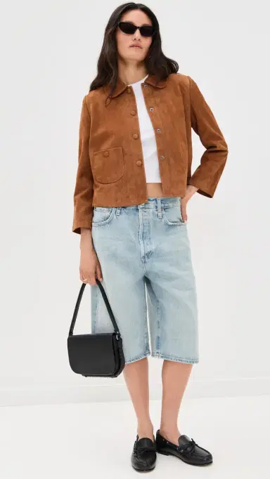 Ba&sh Veste Milas Suede Jacket Camel 1 | Thumbnail 5 Ba&sh Veste Milas Suede Jacket Camel 1 | Thumbnail 5