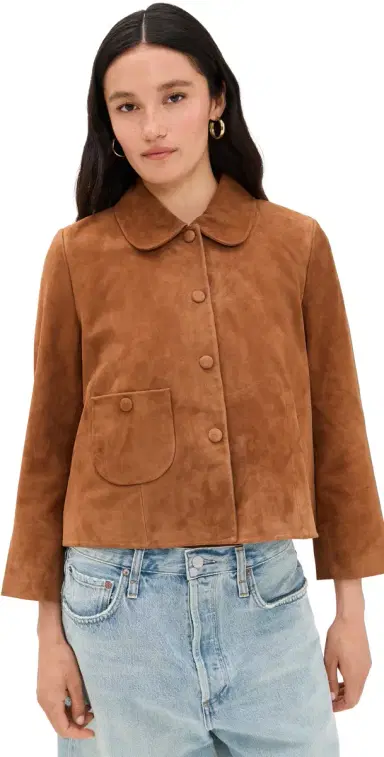 Ba&sh Veste Milas Suede Jacket Camel 1 | Thumbnail 1 Ba&sh Veste Milas Suede Jacket Camel 1 | Thumbnail 1