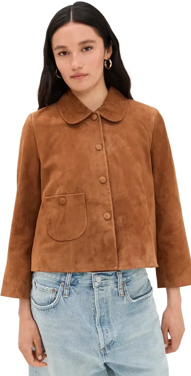 ba & sh Veste Milas Suede Jacket Camel