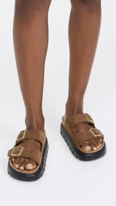 Birkenstock Arizona Chunky Sandals Dark Tea 40 | Thumbnail 3