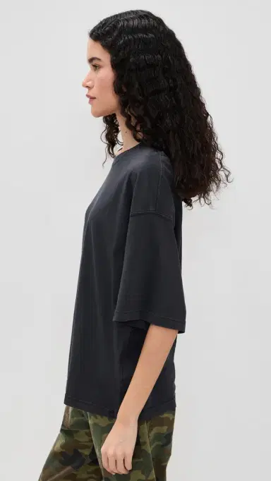 Free People Perfect Oversized Tee Black S | Thumbnail 4