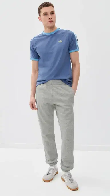 Adidas Trefoil Essentials Pants Medium Grey Heather/White S | Thumbnail 5 Adidas Trefoil Essentials Pants Medium Grey Heather/White S | Thumbnail 5