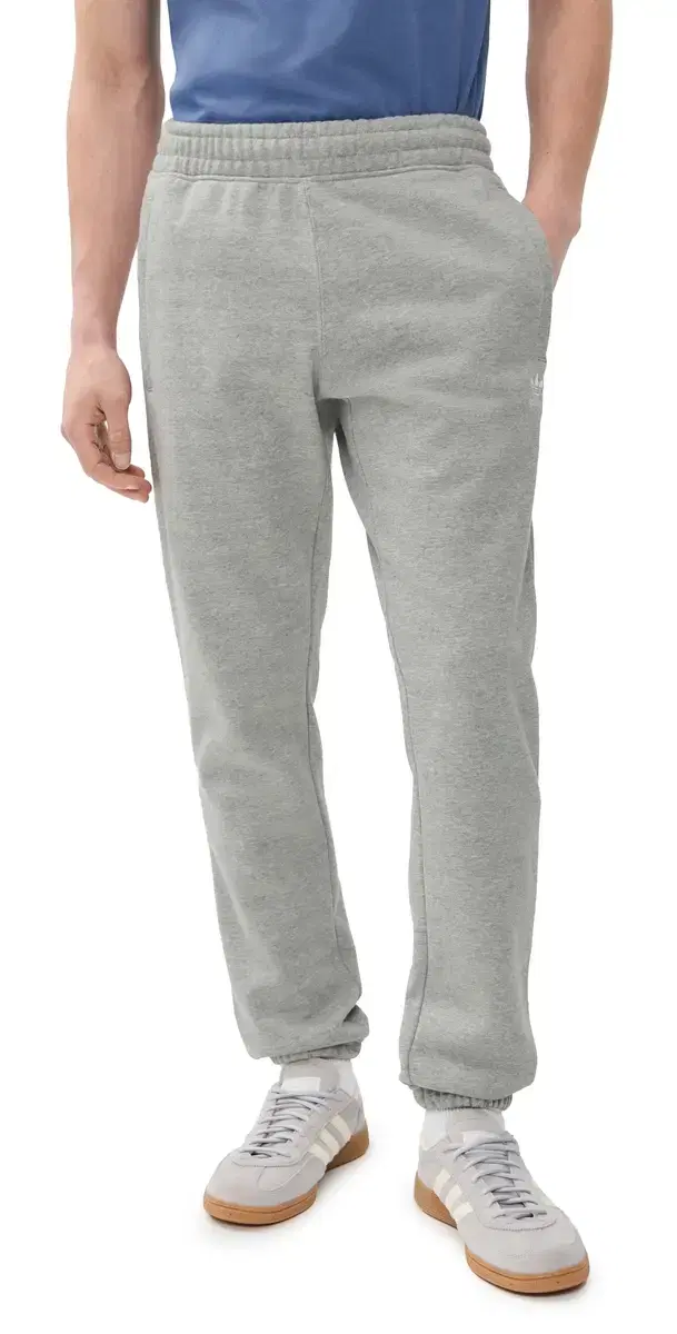 Trefoil Essentials Pants edium Grey Heather/White
