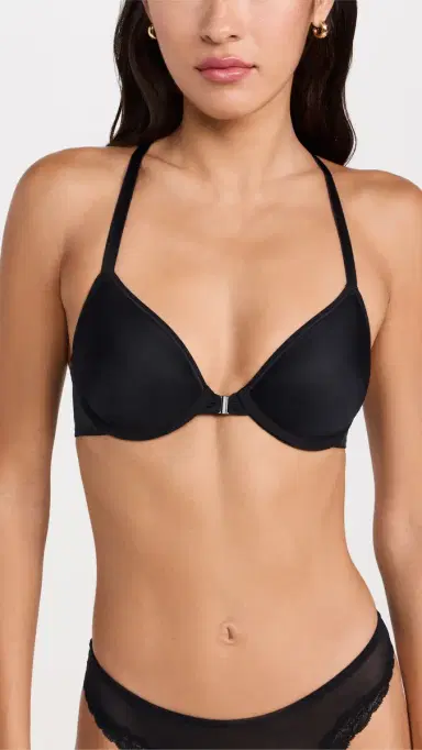 Skarlett Blue Spellbound Front Close Spacer Bra Black | Thumbnail 2