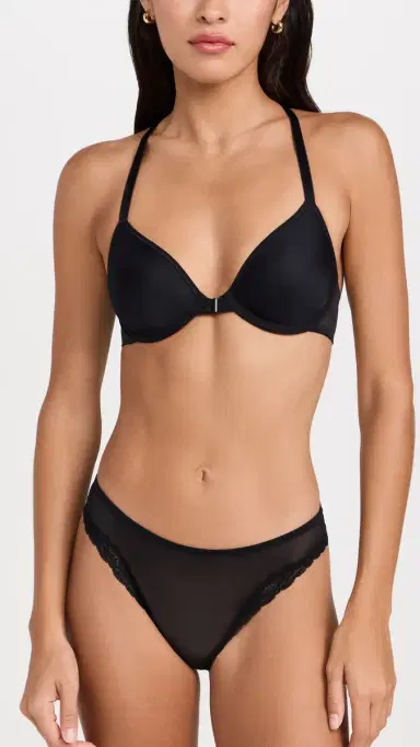 Skarlett Blue Spellbound Front Close Spacer Bra Black | Thumbnail 5